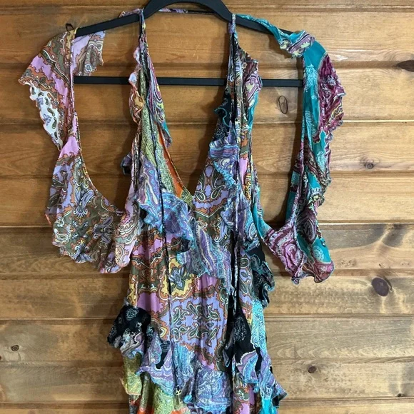 Zara Pastel Paisley Maxi Dress - Picture 5 of 8